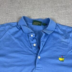 Masters Shirt Mens Large Blue Golf Polo Amen Corner Augusta National Logo
